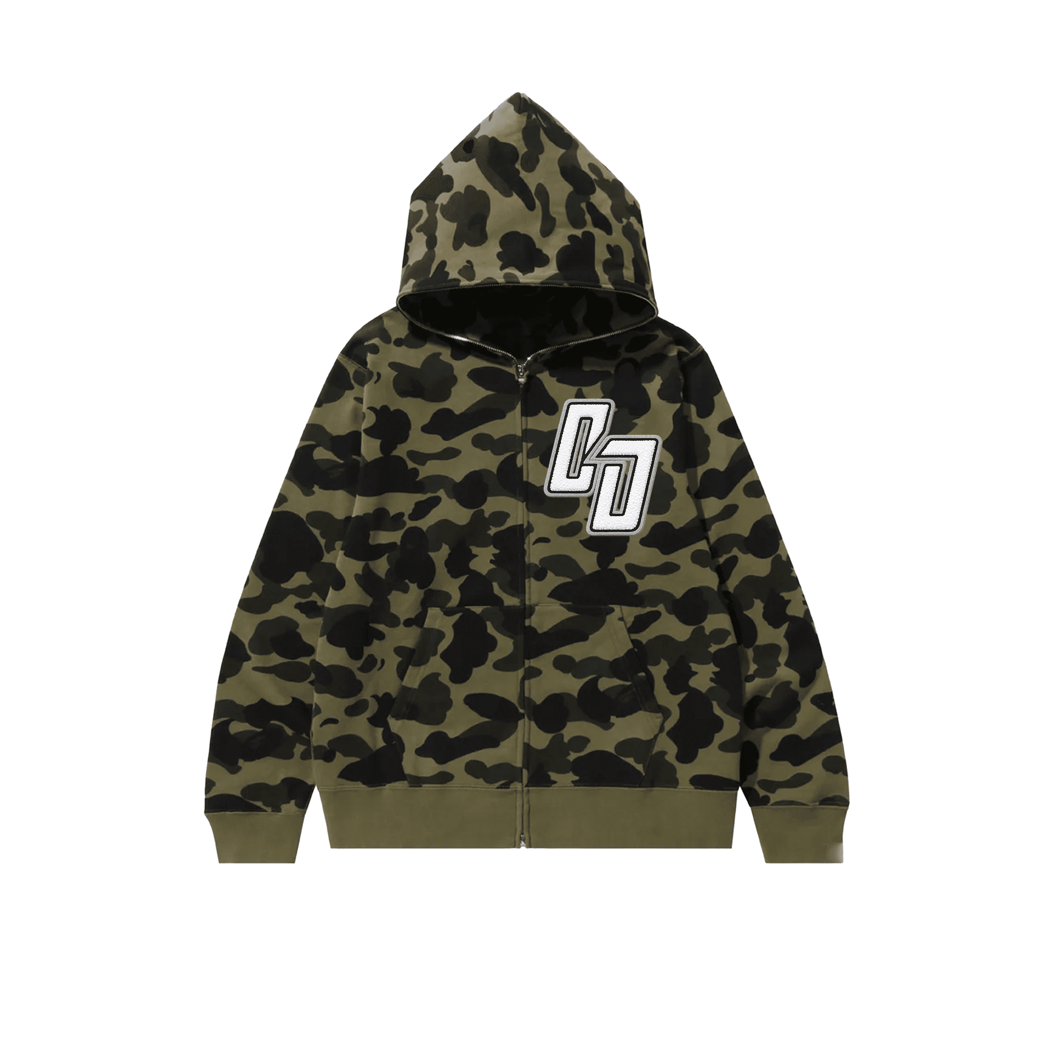 Camo Zip Hoodie