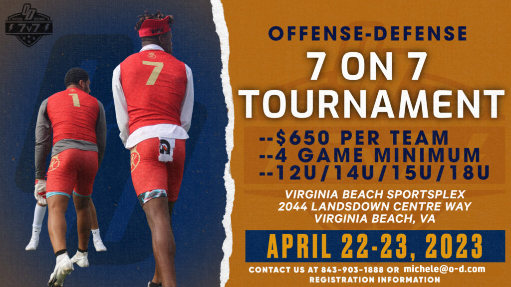 7v7 Youth Football Tournaments OffenseDefense