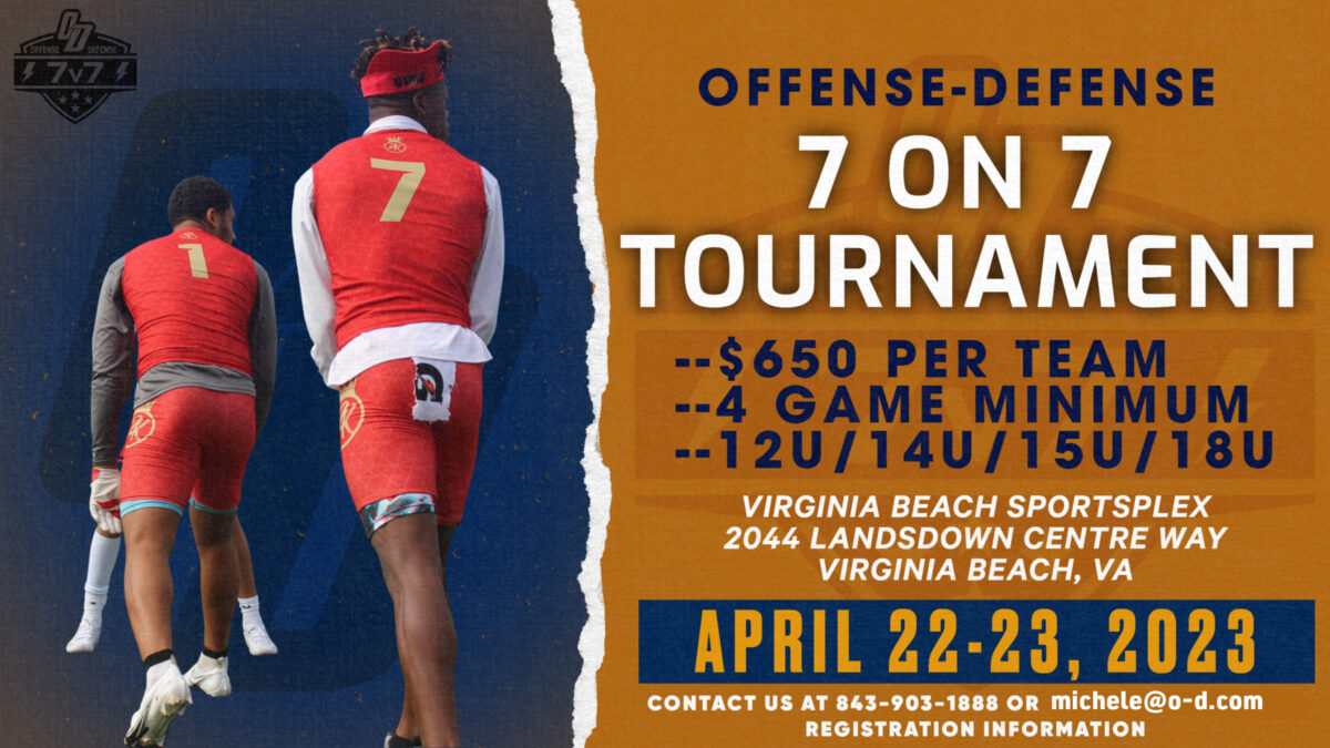 7v7 Youth Football Tournaments OffenseDefense